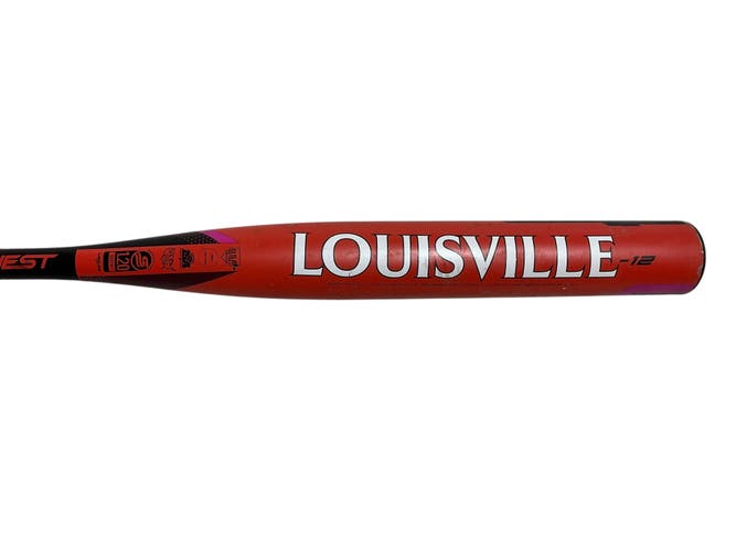 Orange 2022 Louisville Slugger Quest Alloy Bat (-12) Alloy 19 oz 31" (Used)