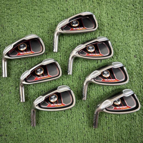 Taylormade Burner Plus Iron Set 5-PW AW Club Heads Only Left Handed