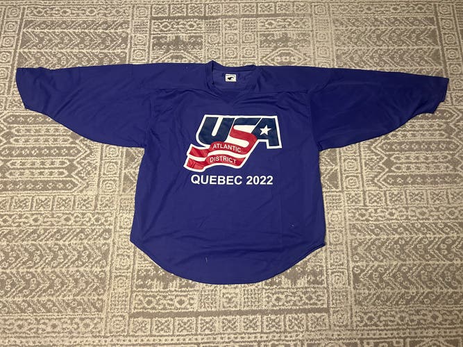 USA Hockey Atlantic District Quebec 2022 Jersey Size Large