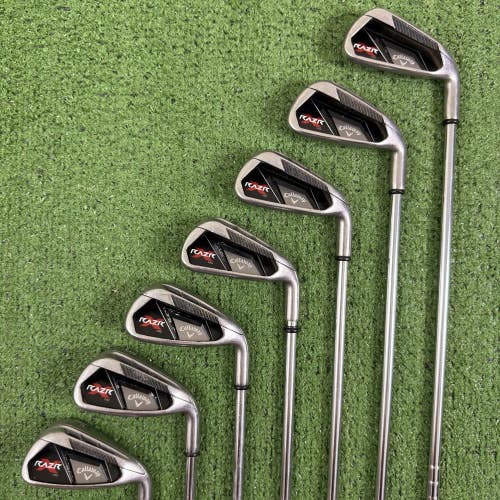 Callaway Razr X NG Iron Set 4-PW Uniflex Steel Right Handed
