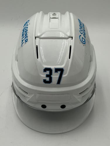 Used White Toledo Walleye Bauer Re-Akt 85 Helmet