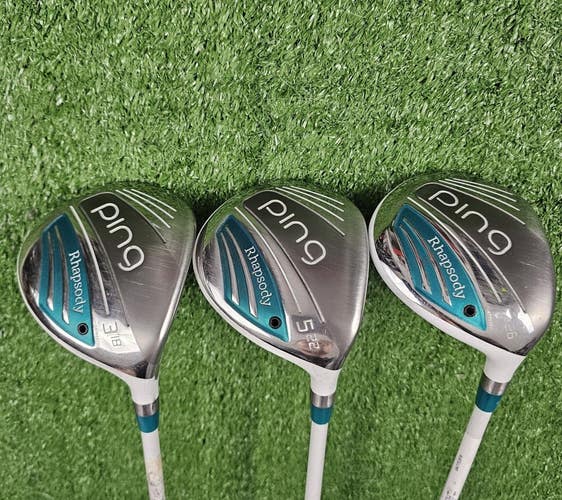 Ping 2015 Rhapsody Wood Set 3 5 7 | 18 22 26 ULT220 Lite Ladies Graphite RH