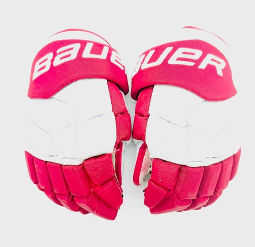 Boston University Bauer Supreme Mach Hockey Gloves-15”