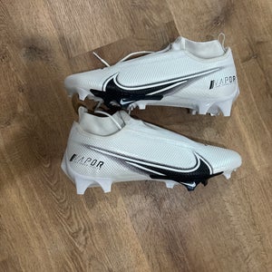 White Men's Size M 11.5 (W 12.5) Adult Nike Vapor Edge Pro 360 2 Low Top Molded Cleats (New)