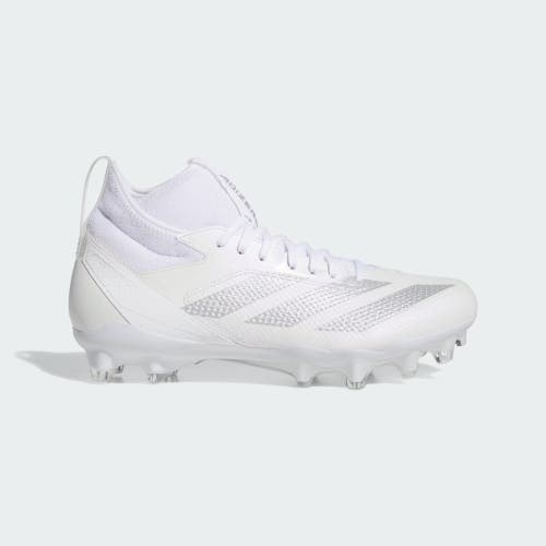 new men's 7 adidas adizero Impact White/silver Football Cleats IH5957