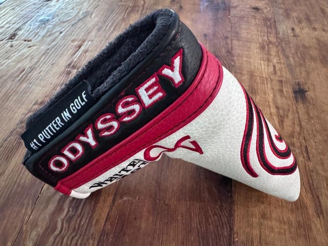 Odyssey White Hot OG White and Black Blade Putter Head Cover 0804