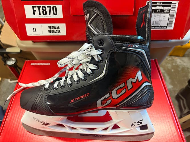 2026 CCM JetSpeed FT870 Hockey Skates Regular Width 11