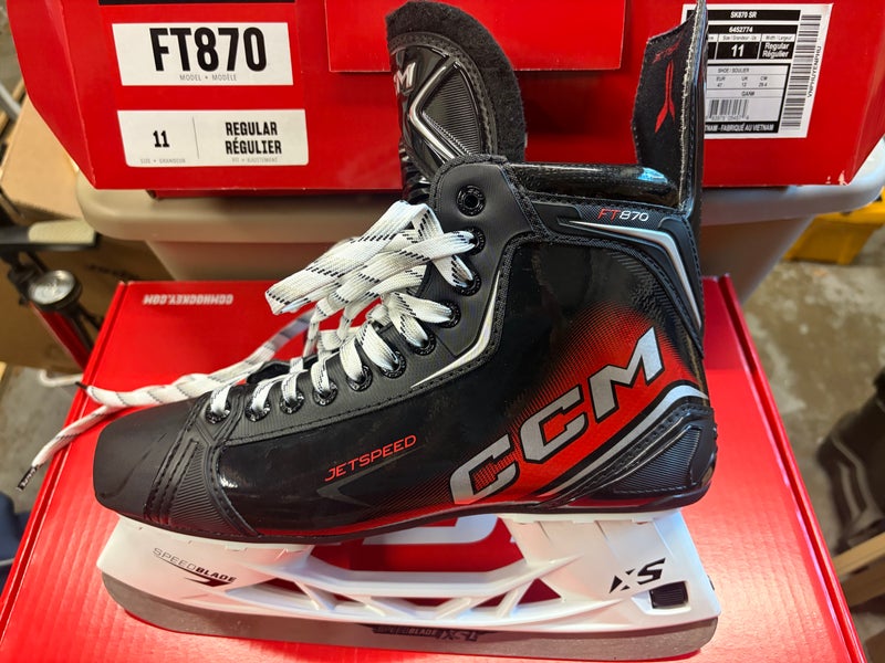 2026 CCM JetSpeed FT870 Hockey Skates Regular Width 11