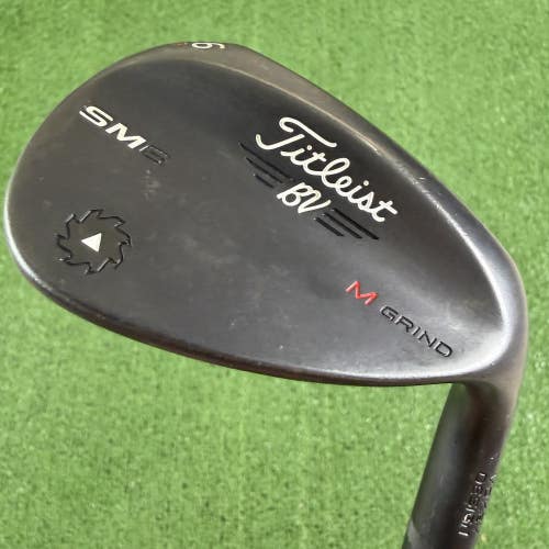 Titleist Vokey SM6 56 08 Sand Wedge M Grind Jet Black Kuro Kage Regular Flex 70g