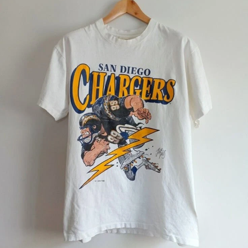 White Large Men's Shirt San Diego Chargers Shirt Unisex