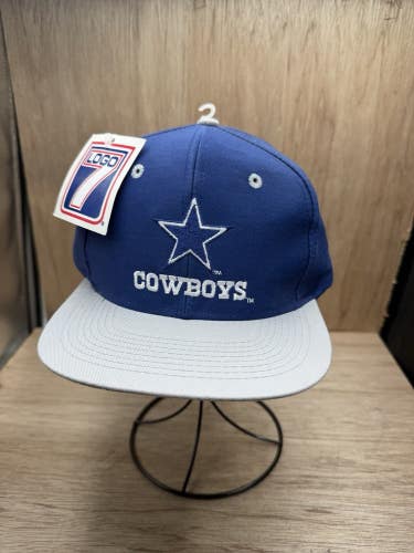 Vintage DALLAS COWBOYS Snapback Hat Cap with Tags Logo 7 NFL
