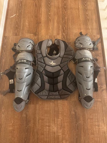 Black/Gray All Star System 7 Axis Catcher's Set (Used)