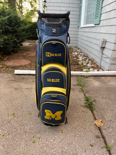 Michigan Wolverines Team Effort Cart Golf Bag
