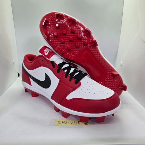 Nike Air Jordan 1 Retro MCS Low Chicago Baseball Cleats Men’s sz 12 / CJ8524-611