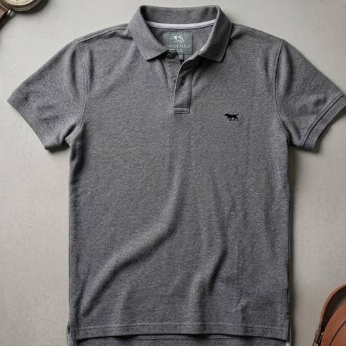 Rodd & Gunn Sports Fit Polo Shirt Men's L Grey Australian Cotton Pointer Logo