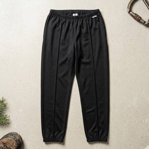 EMS Techwick Coolmax Pants Men's Large Black Base Layer Athletic Hiking Retro