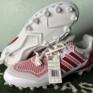 US Men's 15 - Adidas Ultraboost Football Cleats "Nebraska Cornhuskers PE" KJ6024
