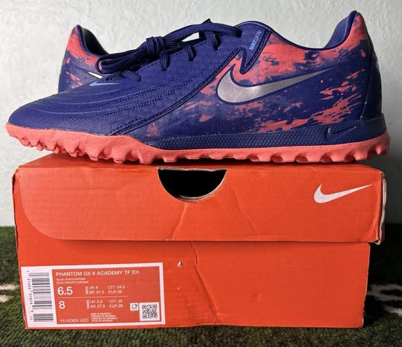 US Men's 6.5/Women's 8 - Erling Haaland x Nike Phantom GX 2 Academy Turf "Force9 Blue Void"