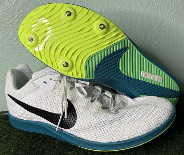 US Men’s 10/W 11.5 - Nike Rival Distance “White Bright Spruce” FZ9653-102