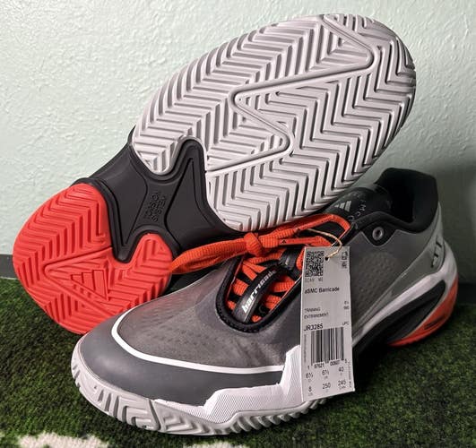 US W 8/M 7 - Stella McCartney x Adidas Barricade “Charcoal Orange” JR3285