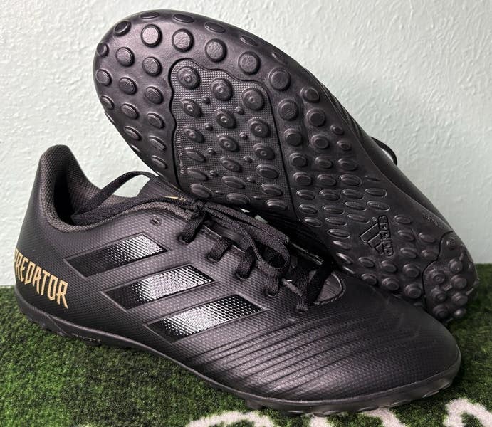 US Men's 8 - Adidas Predator Tango 19.4 Turf “Triple Black” F35635