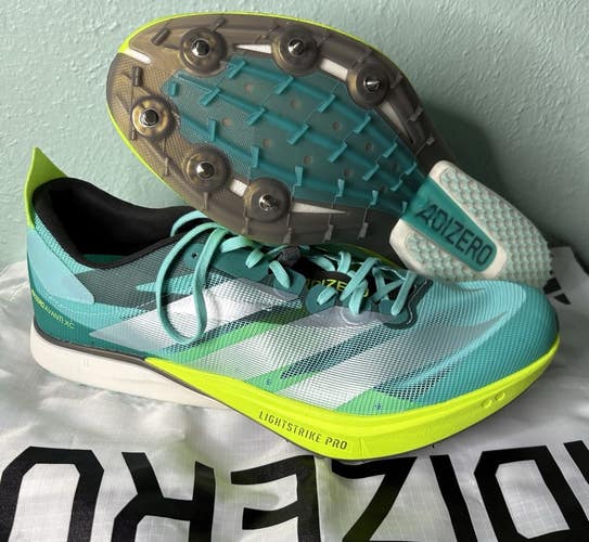 US Men’s 10.5/W 11.5 - Adidas Adizero Avanti XC “Flash Aqua Lucid Lemon” JR5077