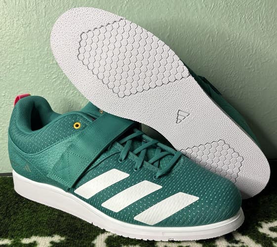 US Men's 13/W 14 - Adidas Powerlift 5 "Teal Pink" JP9877, Weightlifting Shoes