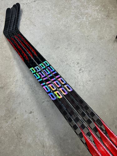 4 PACK 87 Flex Custom P28 Senior Bauer Nexus Sync Right Hand Hockey Stick (New) Pro Stock
