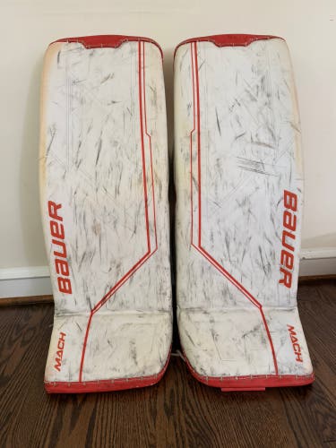 33" Bauer Mach Goalie Leg Pads Pro Stock (Used)