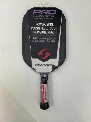 Used Once Gearbox Pro Ultimate Power Elongated 8.0 Pickleball Paddle