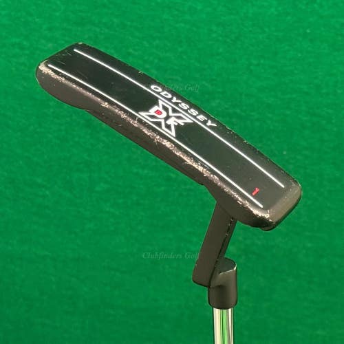 Odyssey DFX Black #1 34" Plumber's-Neck Blade Putter Golf Club w/Super Stroke