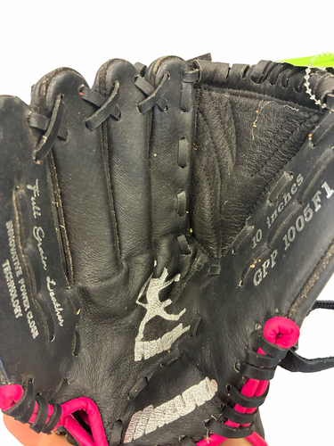 Used Mizuno FINCH  10 IN BB/SB Glove LH Throw Black 10" 11682-S000135244