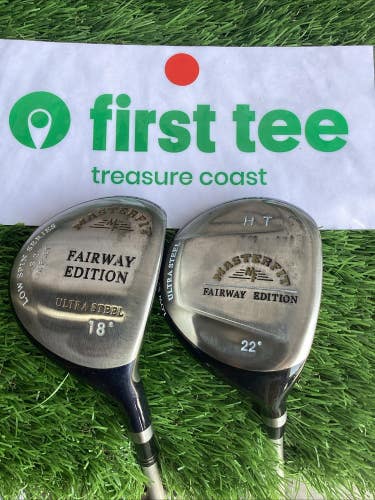 Master Fit Fairway Edition Woods Set 18* And 22* With Regular Graphite Shafts