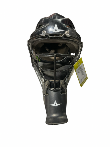 Used All-Star MVP 6 1/8- 7 Catchers Helmet w/Mask Black One Size 11834-S000053686
