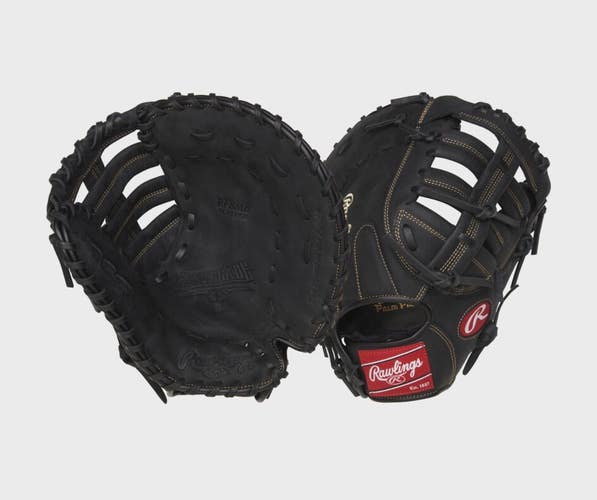 New RENEGADE 12.5IN RHT 1ST BASEMITT BLACK 11834-RAWRFBMB-30