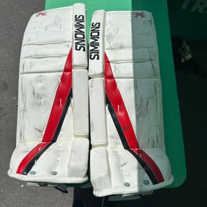 34"+2 Senior Simmons Goalie Leg Pads