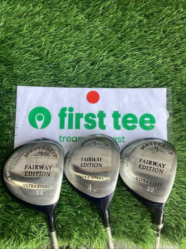 Master Fit Fairway Edition Woods Set 14*-18*-22* With Regular Graphite Shafts
