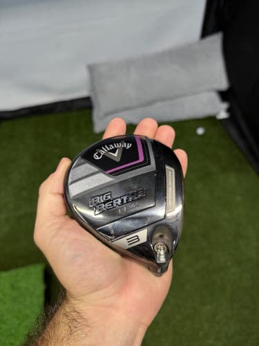 Ladies Callaway Big Bertha Reva 2023 3 Wood 18* Head Only RH No HC