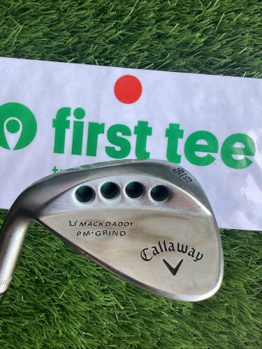 Callaway Mack Daddy PM-Grind Lefthanded LH Sand Wedge 56* SW Steel Shaft