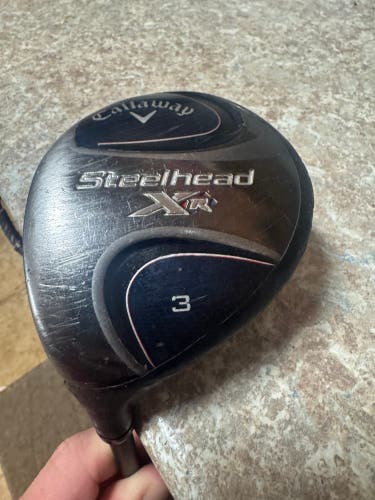 LH 3W Callaway Steelhead XR Left Hand Fairway Wood Regular Flex 3 Wood used