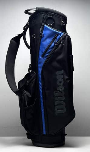 Wilson Lightweight Cart Bag Black 6-Way Divide Single Strap Golf Bag