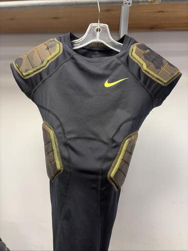 NIKE Pro Combat Hyperstrong Compression 4 Pad Camo Football Shirt Mens Sz L