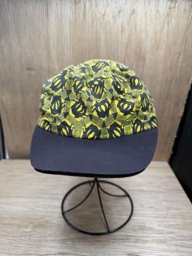 VTG 80s BULA Foam Brim Ski Surf Wear Hat Turtles Yellow USA Made One Size
