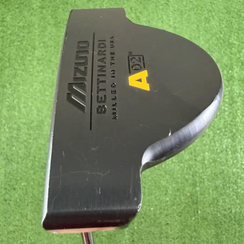 Mizuno Bettinardi A 02 H Mid Mallet Black Putter Left Handed 34 A02H NEEDS GRIP