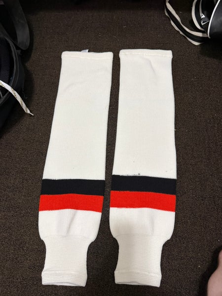 White Senior Large Knit Socks (New)