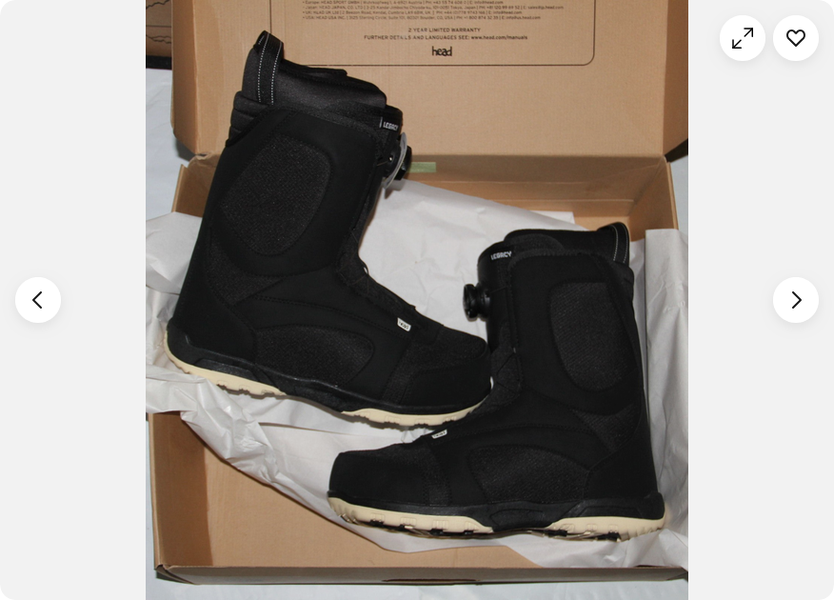 NEW HEAD legacy BOA snowboard Boots Men's US size 12 = 30 mondo