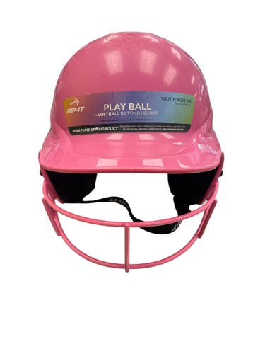 Used RIP-IT HELMET Batting Helmet w/Mask Pink One Size 11863-S000026648