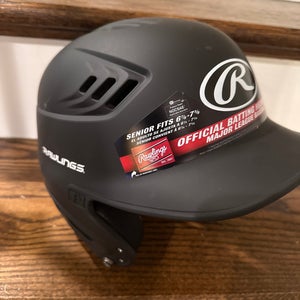 Rawlings R16 Baseball Batting Helmet – Matte Black – Size 7 5/8 – New