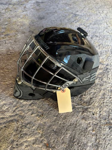 Black Youth Warrior Ritual F2E Goalie Mask | Youth OSFM