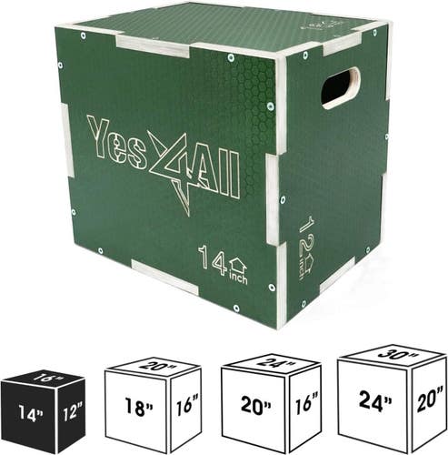 New Y4A WOOD PLYO BOX 16"14"12" 11443-80YHL1V